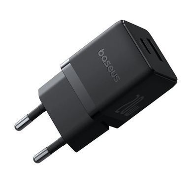 СЗУ Baseus Palm Fast Charger PD20W+QC3.0 (1USB-A/1C) + кабель Type-C to Type-C (P10111608) Cluster Black
