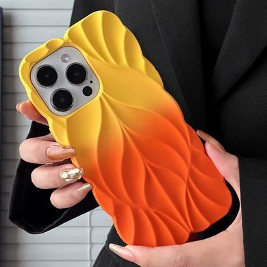 TPU чехол Leaf для Apple iPhone 16 Pro (6.3") Yellow / Orange