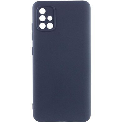 Чохол TPU GETMAN Liquid Silk Full Camera для Samsung Galaxy A51 Синій / Midnight Blue