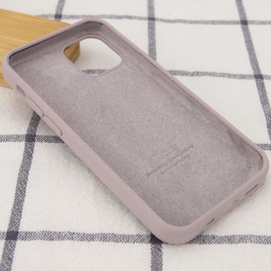 Чехол Silicone Case Full Protective (AA) для Apple iPhone 12 Pro / 12 (6.1") Серый / Lavender