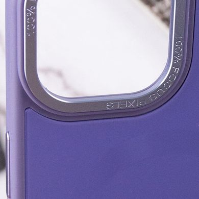Чохол TPU+Glass Sapphire Midnight Open Camera with MagSafe для Apple iPhone 15 (6.1") Бузковий / Dasheen