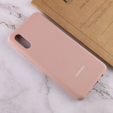 Чехол Silicone Cover Full Protective (AA) для Samsung Galaxy A02 Розовый / Pink Sand