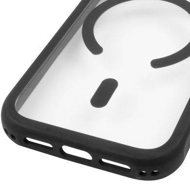 Чехол TPU+PC GETMAN Moon Clear with MagSafe для Apple iPhone 17 Pro Max (6.9") Black