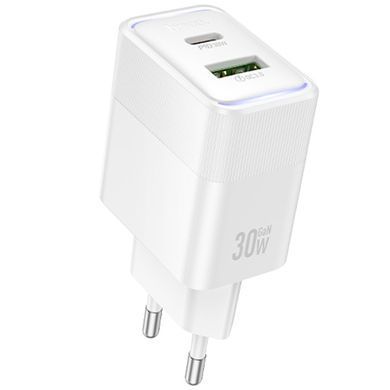 СЗУ Hoco CS112A Lounge PD30W+QC3.0 (1USB-A/1C) White