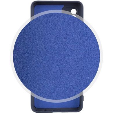 Чохол TPU GETMAN Liquid Silk Full Camera для Samsung Galaxy A51 Синій / Midnight Blue