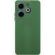 Чехол TPU GETMAN Liquid Silk Full Camera для Infinix Hot 40i Зеленый / Dark green