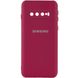 Уцінка Чохол Silicone Cover My Color Full Camera (A) для Samsung Galaxy S10 Естетичний дефект / Бордовий / Marsala фото 1
