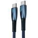 Дата кабель Baseus Glimmer Series Fast Charging Type-C to Type-C 100W 1m (CADH00070) Blue фото 3