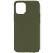 Чохол Silicone Case Full Protective (AA) NO LOGO для Apple iPhone 11 (6.1") Зелений / Dark Olive