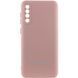 Чехол Silicone Cover Lakshmi Full Camera (AAA) with Logo для Samsung Galaxy A50 (A505F) / A50s / A30 Розовый / Pink Sand