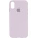 Чехол Silicone Case Full Protective (AA) для Apple iPhone X (5.8") / XS (5.8") Сиреневый / Lilac