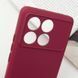 Чехол TPU GETMAN Liquid Silk Full Camera для Xiaomi Poco X6 Pro Бордовый / Marsala фото 5