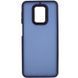 Чохол TPU+PC Lyon Frosted для Xiaomi Redmi Note 9s / Note 9 Pro / Note 9 Pro Max Navy Blue фото 2
