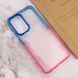Чехол TPU+PC Fresh sip series для Motorola Moto E13 Розовый / Синий фото 3