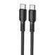 Дата кабель Borofone BX116 Certain Type-C to Type-C 60W (1m) Black