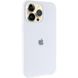 Чохол Silicone Case (AA) Logo with MagSafe для Apple iPhone 15 Pro Max (6.7") Білий / White