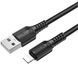 Дата кабель Borofone BX116 Certain USB to Lightning 2.4A (1m) Black фото 2