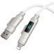 Дата кабель Hoco U152 Fortune 4in1 Type-C to Lightning/Type-C to USB 240W (1.2m) Light Gray фото 4