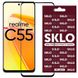 Защитное стекло SKLO 3D (full glue) для Realme C55 Черный фото 1