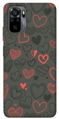 Чехол itsPrint Милые сердца для Xiaomi Redmi Note 10 / Note 10s