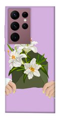 Чохол itsPrint Flower message для Samsung Galaxy S22 Ultra