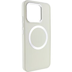 TPU чехол Bonbon Metal Style with MagSafe для Xiaomi 14 Pro Белый / White