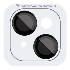 Защитное стекло Metal Classic на камеру (в упак.) для Apple iPhone 15 (6.1") / 15 Plus (6.7") Черный / Midnight