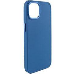 TPU чохол Bonbon Metal Style для Apple iPhone 14 (6.1") Синій / Denim Blue