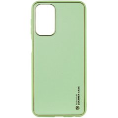 Кожаный чехол Xshield для Xiaomi Redmi Note 10 / Note 10s Зеленый / Pistachio