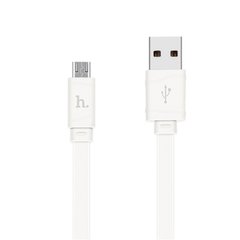 Дата кабель Hoco X5 Bamboo USB to MicroUSB (100см) Білий