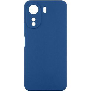 Чехол TPU GETMAN Liquid Silk Full Camera для Xiaomi Redmi 13C / Poco C65 Синий / Navy Blue