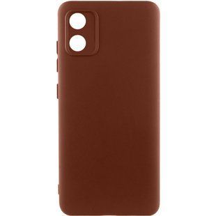 Чехол Silicone Cover Lakshmi Full Camera (AA) для Motorola Moto E13 Коричневый / Brown