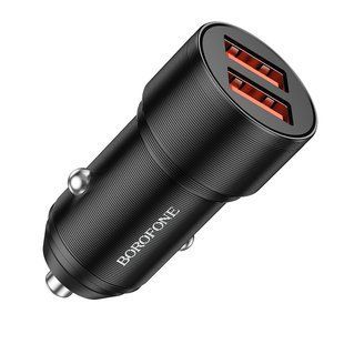 АЗУ Borofone BZ19 Wishdom (2USB-A) Black