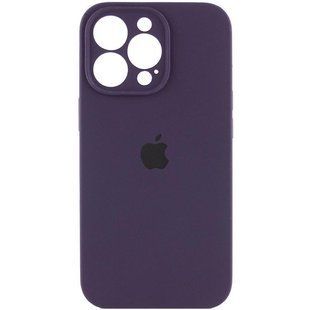 Чехол Silicone Case Full Camera Protective (AA) для Apple iPhone 14 Pro Max (6.7") Фиолетовый / Elderberry
