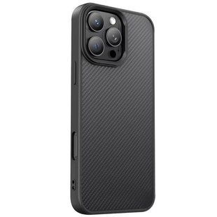 TPU чехол Carbon Protective with Magsafe для Apple iPhone 16 Pro Max (6.9") Black