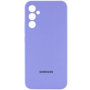 Чохол Silicone Cover Lakshmi Full Camera (AAA) with Logo для Samsung Galaxy S24 FE Бузковий / Dasheen