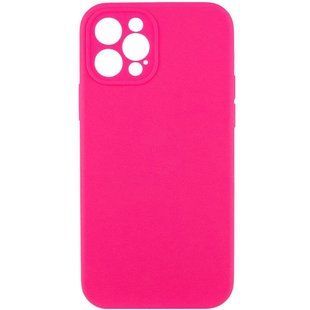 Чехол Silk Full Camera Protective (AA) NO LOGO для Apple iPhone 12 Pro Max (6.7") Розовый / Barbie pink