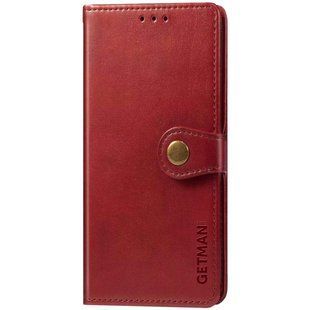 Кожаный чехол-книжка GETMAN Gallant (PU) для Samsung Galaxy A34 5G Красный