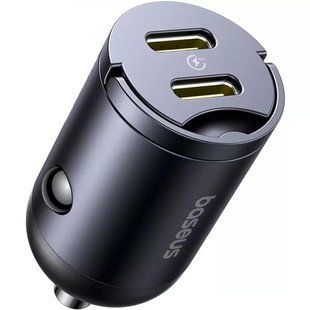 АЗП Baseus Tiny Star Mini 30W (2USB-C) (C00035001121) Black