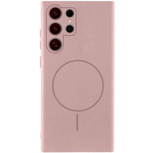Чохол Silicone Cover Lakshmi Full Camera (AA) with Magnetic Fit для Samsung Galaxy S24 Ultra Рожевий / Pink Sand