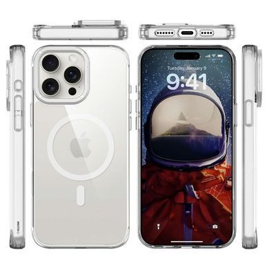 Чохол TPU Space Case Apex with Magnetic Fit для Apple iPhone 15 Pro Max (6.7") Silver