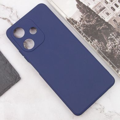 Силиконовый чехол Candy Full Camera для Infinix Hot 30 Синий / Dark Blue