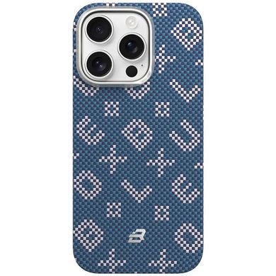 TPU+PC чохол Blueo Gilded Tactile Woven with Magnetic Fit для Apple iPhone 16 Pro (6.3") Blue