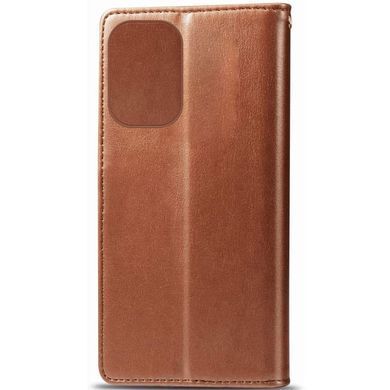 Кожаный чехол книжка GETMAN Gallant (PU) для Samsung Galaxy S24 Ultra Коричневый