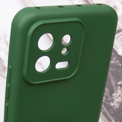 Чехол TPU GETMAN Liquid Silk Full Camera для Xiaomi 13 Pro Зеленый / Dark green