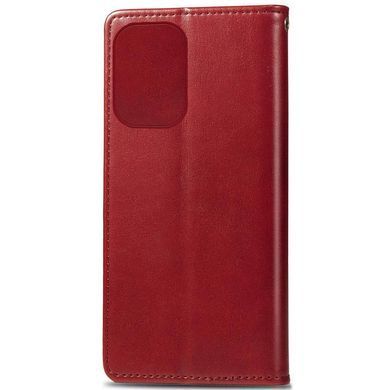 Кожаный чехол книжка GETMAN Gallant (PU) для ZTE Blade A72 Красный