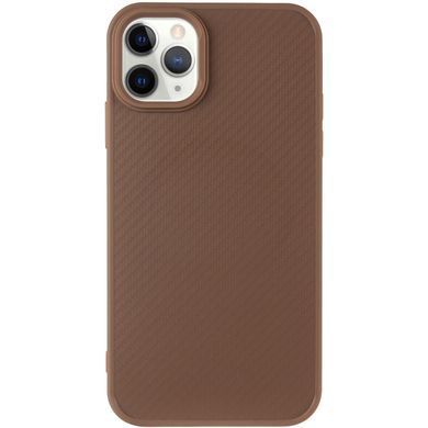 TPU чохол Carbon Protective with Magnetic Fit для Apple iPhone 12 Pro Max (6.7") Coffee