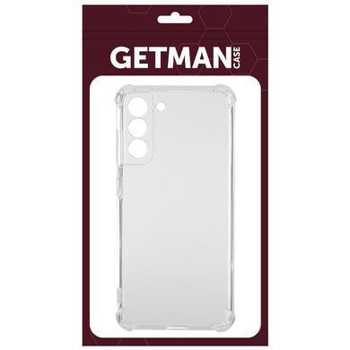 TPU чохол GETMAN Ease logo посилені кути Full Camera для Samsung Galaxy S21 FE Безбарвний (прозорий)
