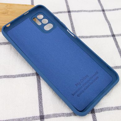 Чехол Silicone Cover My Color Full Camera (A) для Xiaomi Redmi Note 10 5G / Poco M3 Pro Синий / Navy blue