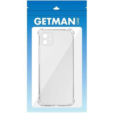 TPU чехол GETMAN Ease logo усиленные углы Full Camera для Samsung Galaxy A06 Бесцветный (прозрачный)